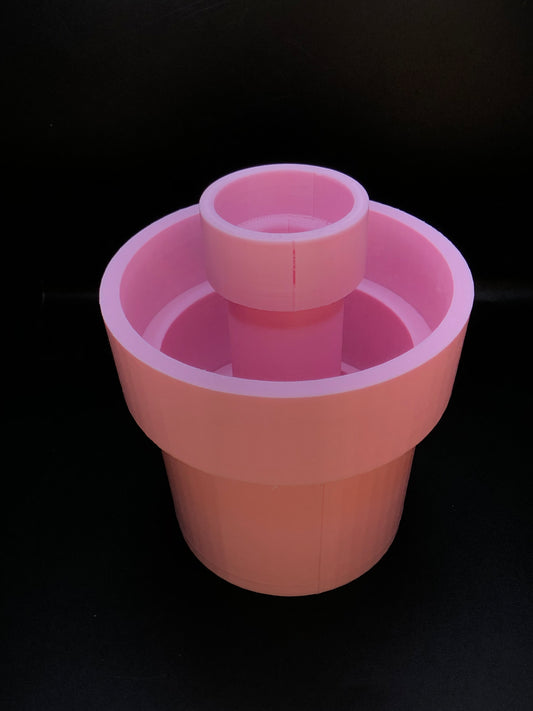 Pinguicula Self-Watering Pot w/ 6 Pings (pink)